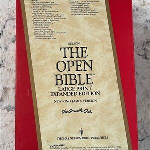 Nelson The Open Bible Large Print Expanded Edition